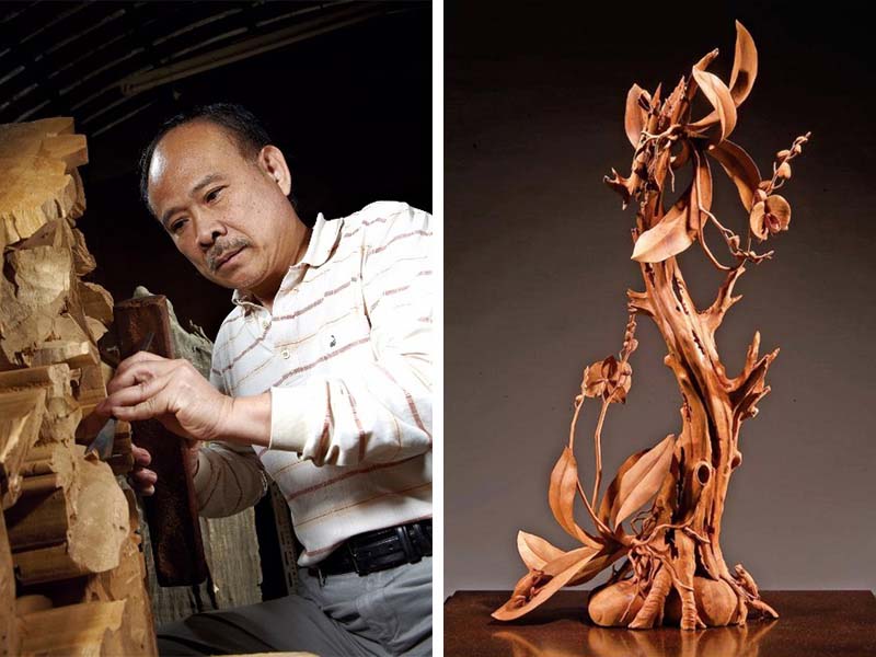 【 臺灣工藝之家 】臺灣頂級木雕大師作品特色介紹 (一) Taiwan wood craft
